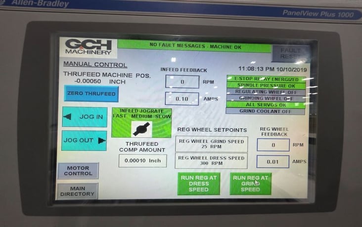 Cincinnati No. 2 Mdl. O-M, centerless grinder, Allen Bradley controller, reman. 2017 - Image 6