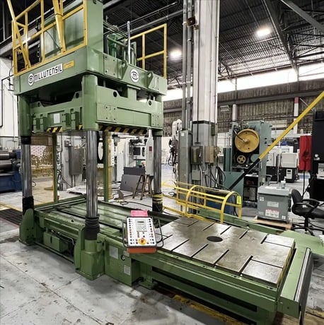 110 Ton, Millutensil #MIL-162, die tryout & spotting press, 39.4" stroke 24 HP, Siemens PLC, 1995 - Image 1