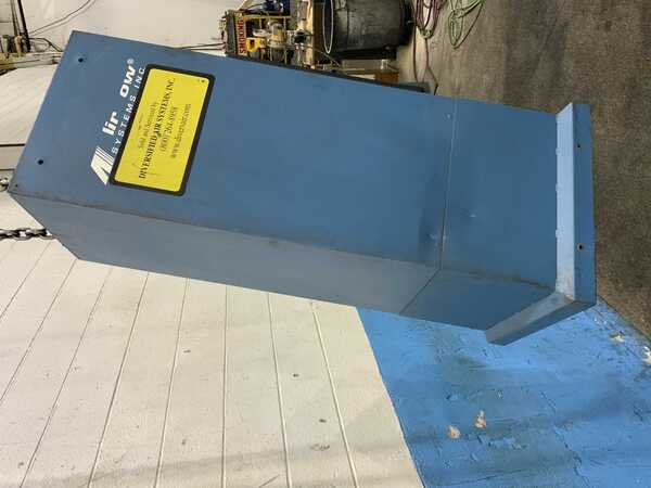 Air Flow Systems #MPO4-BI-PG6-PLENUM-STAND24-DL-MS, dust collector, 2 stage, 6" intake diameter, 3/4 HP - Image 2