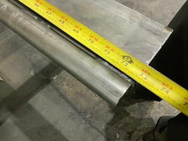 72-3/4" L, Male radius press brake die, 5-1/4" die height, 1-1/4" radius diameter, 1/2" tang - Image 5