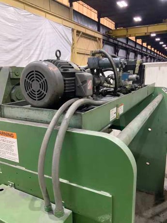 95 Ton, Piranha #95-10, hydraulic press brake, 10' overall, 102" between housing, 0-6" stroke, 8" throat, 25 - Image 8
