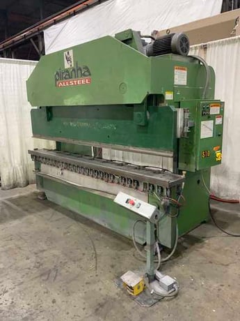 95 Ton, Piranha #95-10, hydraulic press brake, 10' overall, 102" between housing, 0-6" stroke, 8" throat, 25 - Image 9