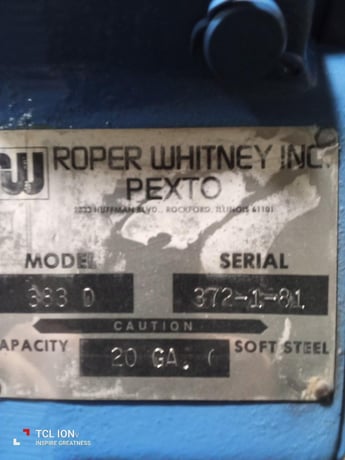 20 gauge x 2' Pexto & Wilcox #383-D, Manual Slip Roll, 24", 2" diameter roll - Image 5