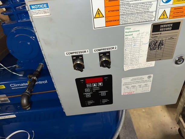 Quincy #BMQT7QCBDT, Dual Reciprocating Air Compressor System, w/ Climate Control, 2014 - Image 3