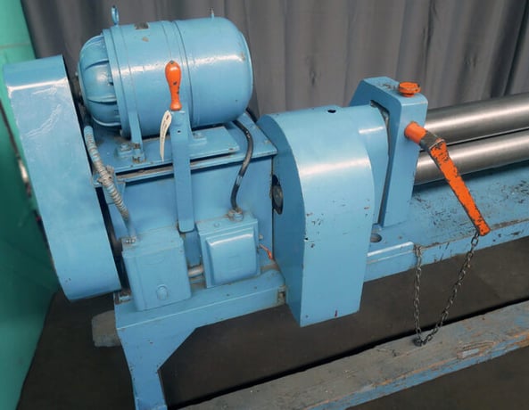 4' x 3/16" Bertsch, Initial Pinch Power Bending Roll, 5" diameter x 50" L roll, 5 HP, 220/440 V. - Image 3