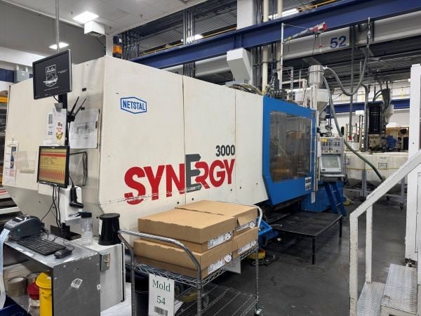 300 Ton, 23.72 oz., Netstal #Synergy-S3000-1700, Injection Mold Machine, 27.559" clamp stroke, 2005 - Image 1