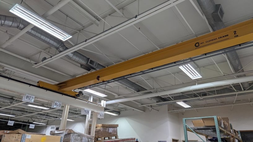 2 Ton, Shaw-Box, 37' 1" Span, 22' Lift, Class D, Pendant, VFD Bridge, 2015 [#2629] - Image 3