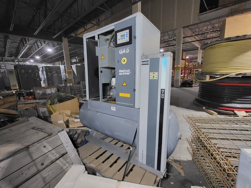 26 cfm, 131 psi, Atlas Copco #GA5, Rotary Screw Air Compressor, 7 HP, 240 V., 3-Ph., 2006 - Image 2