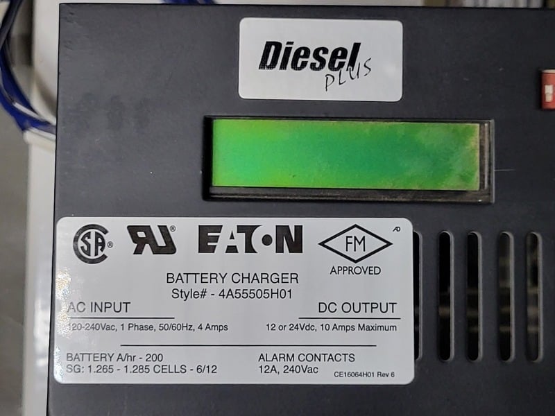 Eaton #4A55505H01, Battery Charger, 12 Amp., 240 Volts, single-phase - Image 2