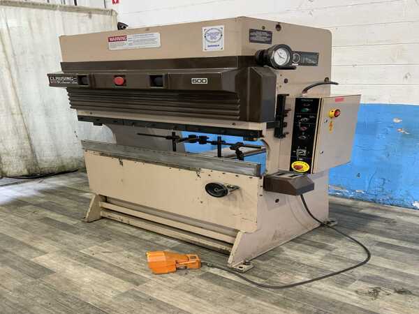 20 Ton, Edwards, Clausing #20T50, hydrualic brake, 4' overall, 4" stroke, 12" Shut Height, manual back gauge - Image 8