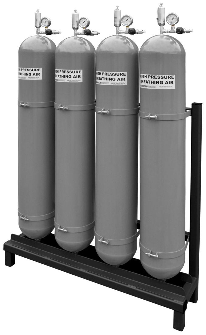 11 gallon 7000 psi 517 bar, 10" outside dimension x 54" L, Norris Vessel, 8BA711 - Image 3