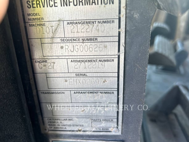 Caterpillar D10T, Crawler Dozer, 28609 hours, S/N: RJG00626, 2006 - Image 6
