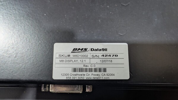 BMS Data911 M8 In-Vehicle Computer System, Touchscreen Monitor, Keyboard, new - Image 9