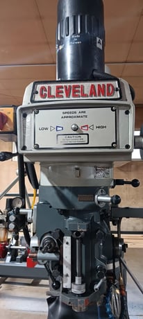 Cleveland #AONE-2VSG, vertical knee mill, 9" x49"tbl., 36" X, 12" Y, 12" Z, 3 HP, R8, 60-4200 RPM, 2014 - Image 5
