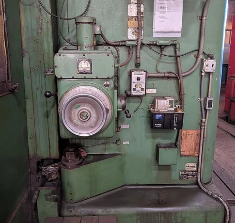 Blanchard #72HD-120, heavy duty vertical spindle rotary surface grinder, 144" swing, 120" chuck, 72" wheel - Image 6