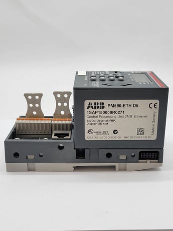 ABB #PM590-ETH-D5, Central Processing Unit, 1SAP150000R0271, 2MB, 24V., 10Wire - Image 6