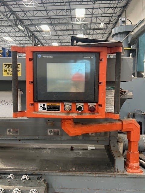Metlsaw #CE12-T4, High Production Plate Saw, 20 HP arbor, AB controls, 480 V., 2001 - Image 3