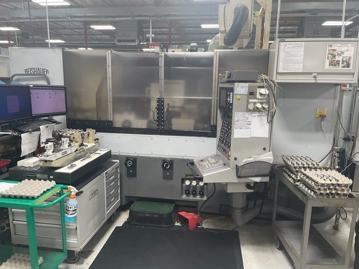 Reishauer #RG-1000, CNC thread grinder, 250mm diameter x 1500mm part length, excellent, under power, 2000 - Image 3