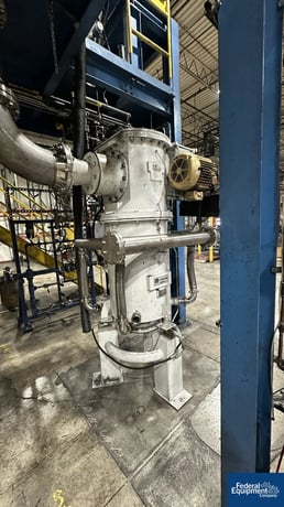 Hosokawa Alpine #630-AFG, Fluidised Bed Opposed Jet Mill, classifier, on frame, 2002 - Image 6