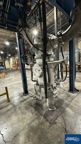 Hosokawa Alpine #630-AFG, Fluidised Bed Opposed Jet Mill, classifier, on frame, 2002 - Image 7