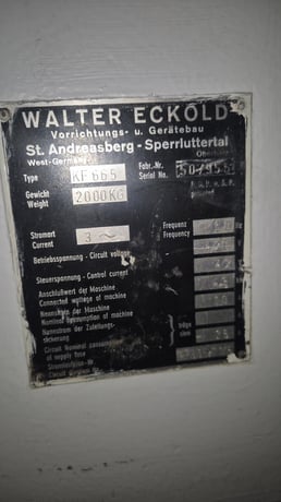 Eckold #KF665, cap: 6mm steel form, 8mm light alloy, 4mm stainless steel, tooling - Image 2