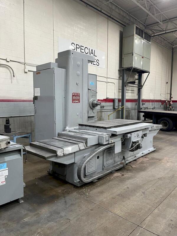 4" Devlieg #43K-72, horizontal boring mill, 20" X, 20" Y, #50, 48" spindle travel, 21-1000 RPM, 40" x72" tbl. - Image 1