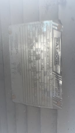 500 HP 1190-1800 RPM Baldor, Frame 5011-S, TEBC, 1.15 service factor, 460 Volts - Image 2