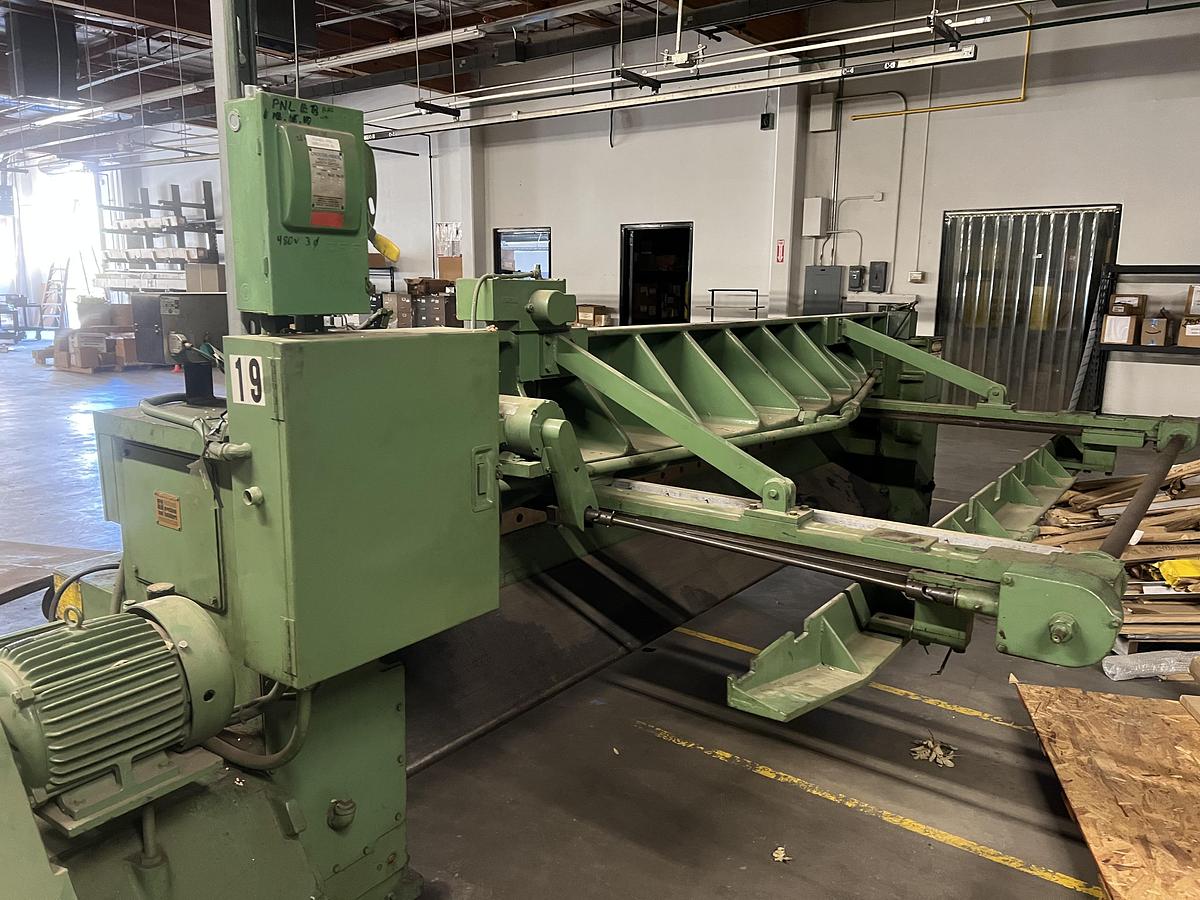 10 gauge x 12' Wysong #10-144, mechanical shear, 36" power back gauge with digital read out, 15 HP, 55 SPM - Image 5
