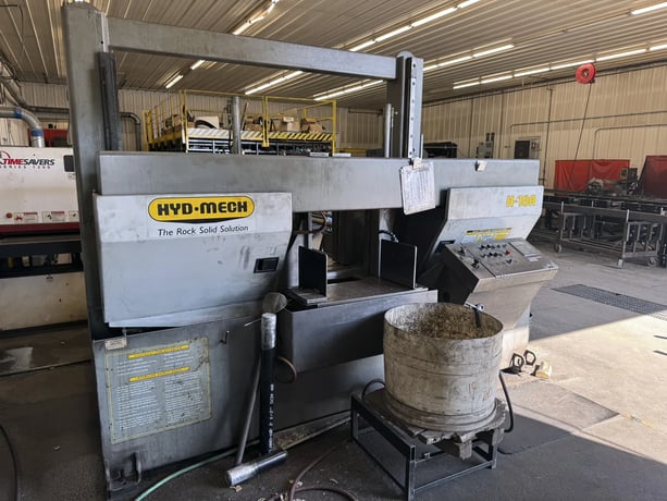 Hyd-Mech #H-18, horizontal band saws, 50-350 SFM, 34" automatic multi-indexing, 10 HP - Image 1