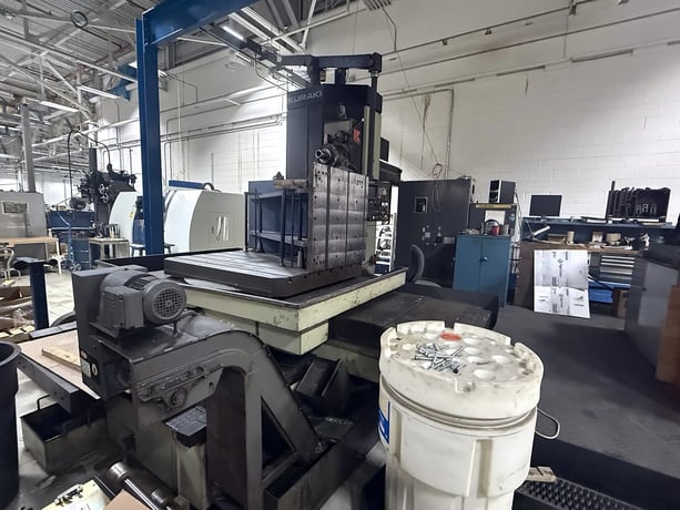 Kuraki #KBT-11WDX, horizontal boring mill table type, 40 automatic tool changer, 2500 RPM, #50, 20 HP, 55" - Image 2