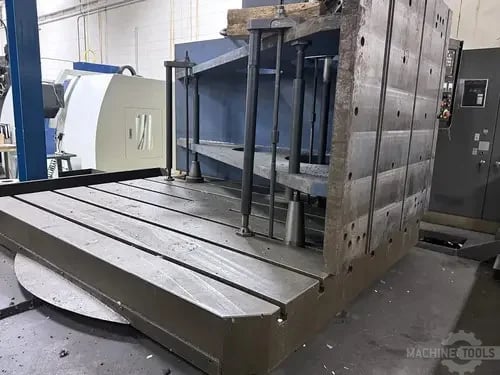 Kuraki #KBT-11WDX, horizontal boring mill table type, 40 automatic tool changer, 2500 RPM, #50, 20 HP, 55" - Image 6