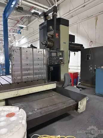Kuraki #KBT-11WDX, horizontal boring mill table type, 40 automatic tool changer, 2500 RPM, #50, 20 HP, 55" - Image 7