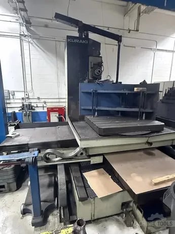Kuraki #KBT-11WDX, horizontal boring mill table type, 40 automatic tool changer, 2500 RPM, #50, 20 HP, 55" - Image 9