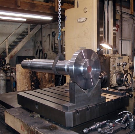 3.94" Nomura #B100SR, horizontal boring mill table type, 26" spindle travel, 3-Axis digital read out, 1982 - Image 1