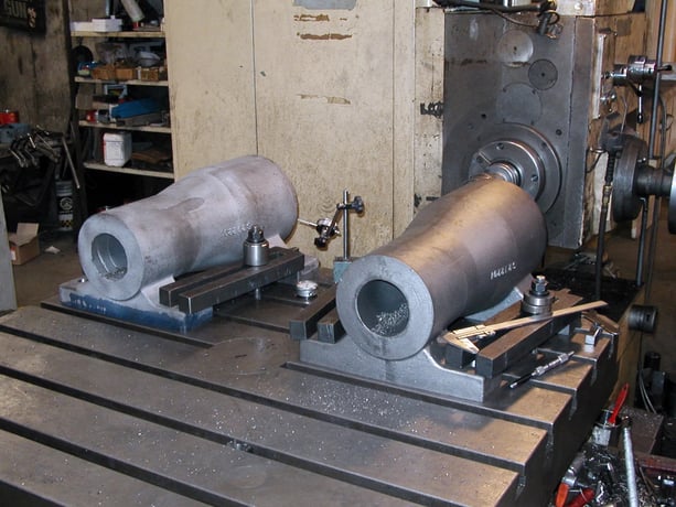3.94" Nomura #B100SR, horizontal boring mill table type, 26" spindle travel, 3-Axis digital read out, 1982 - Image 2
