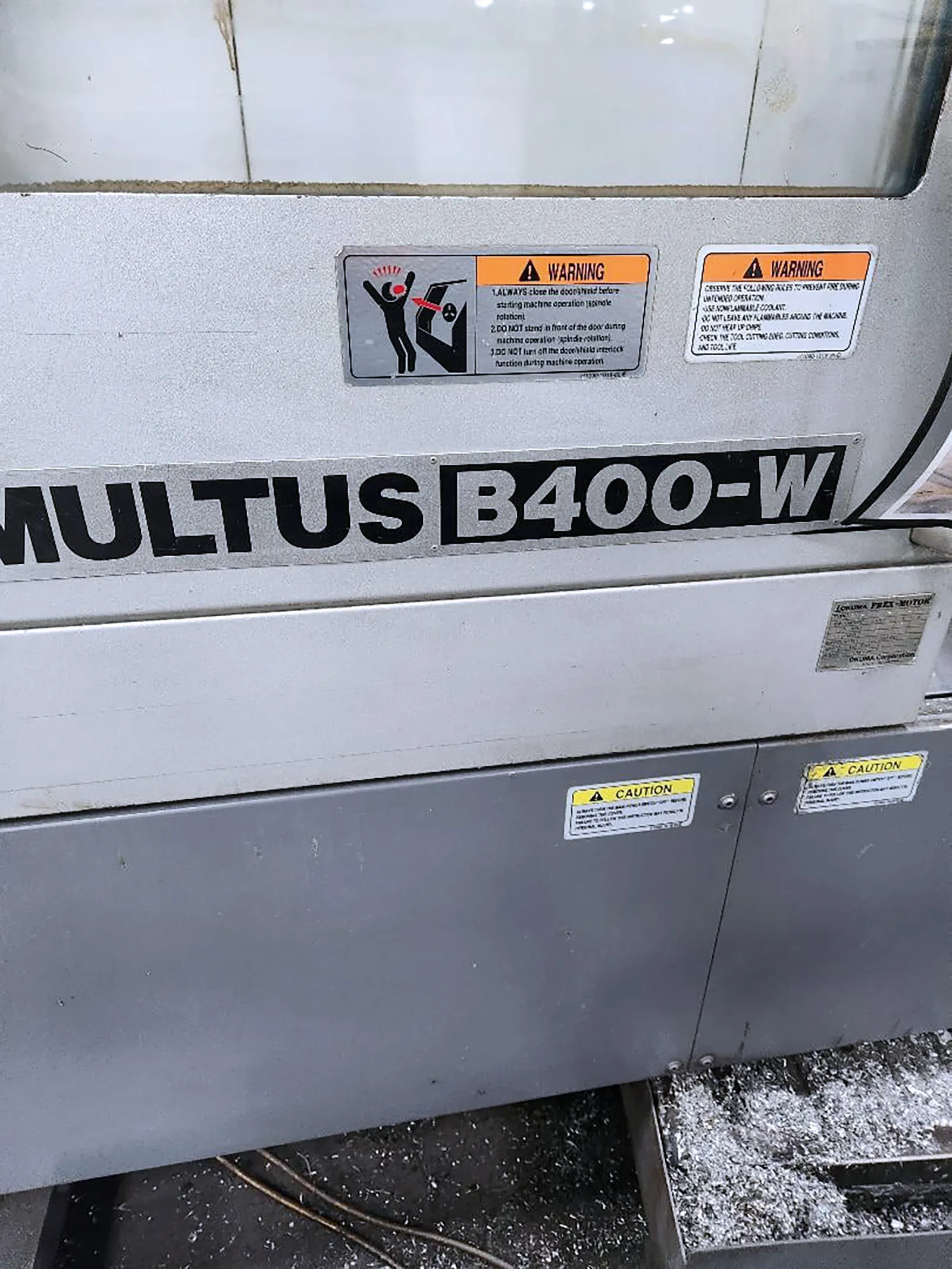 Okuma #Multus-B400W, CNC lathe, 27.9" swing, 15" chuck, 4" bar, 59" centers, 26.37" dia., 8-Axis, OSP-P200L - Image 4