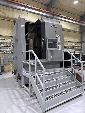 Accuway #UV-100, CNC lathe, 43.3" swing, 3-jaw 40" chuck, 39.37" diameter, 27.55" length, A2-15, Fanuc Oi-TD - Image 1