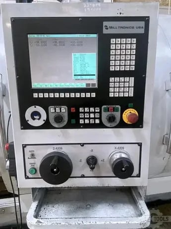 Milltronics #ML-40/160, CNC lathe, 39.7" swing, 31" chuck, 3-jaw, 14" bore, 160" centers, A2-20, 12 turret - Image 7