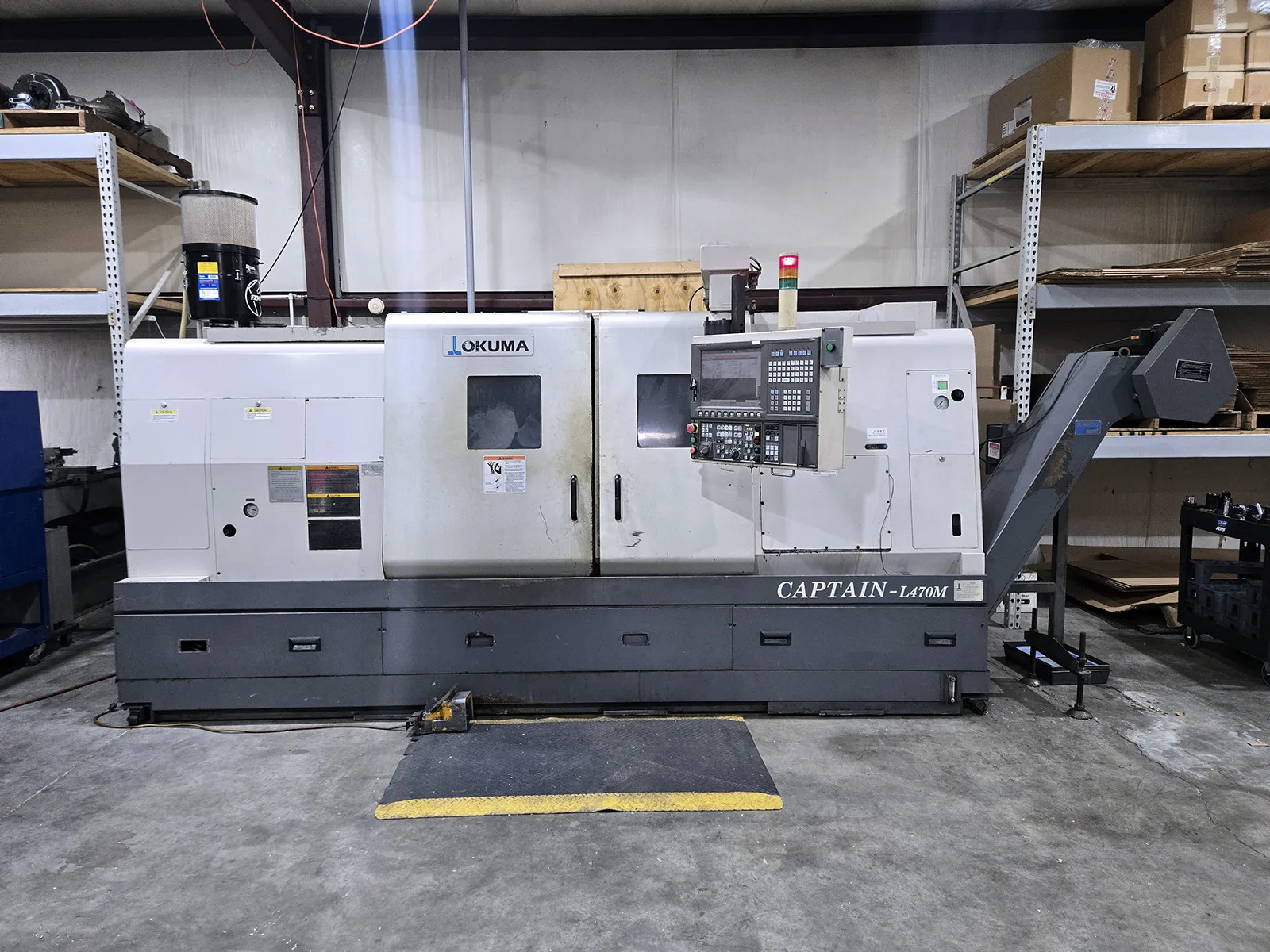Okuma #Captain-L470M/1250, CNC lathe, 24.4" swing, 15" 3-jaw chuck, 3.5" bar, 16.53" dia., 49.21" lgth, 12 - Image 2