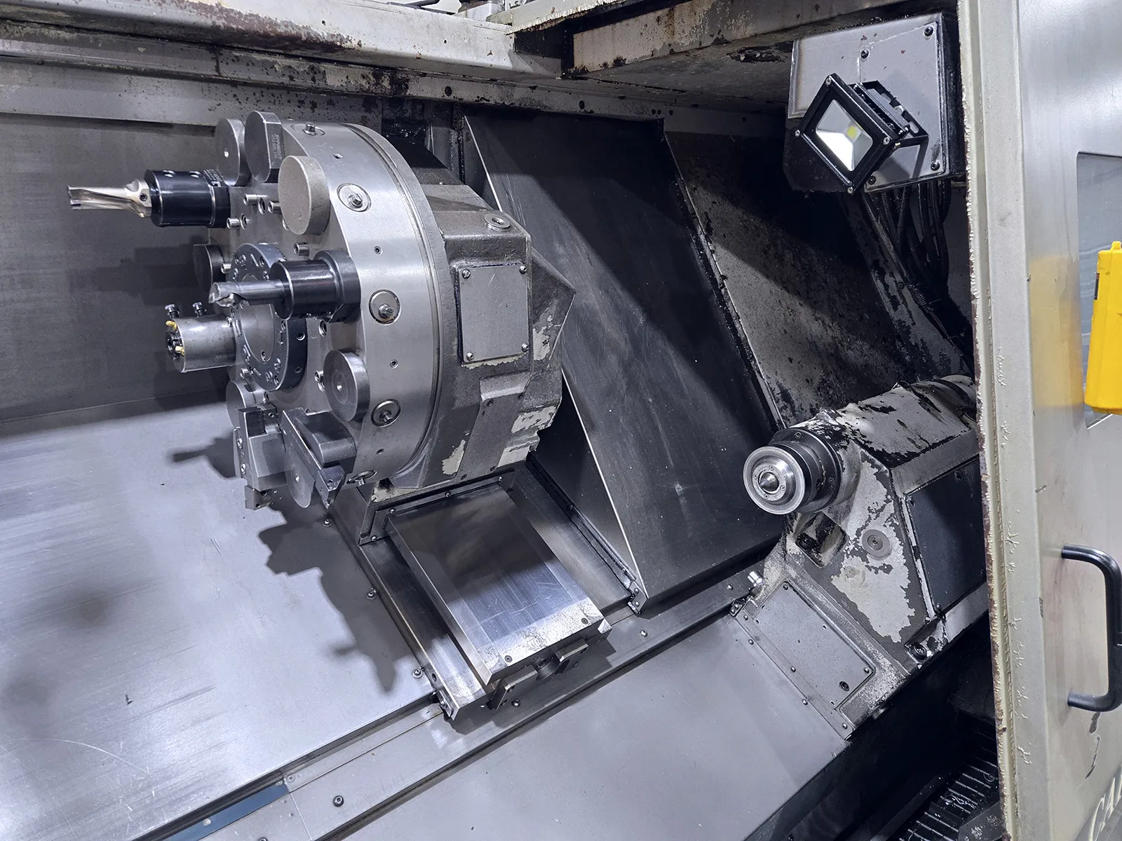 Okuma #Captain-L470M/1250, CNC lathe, 24.4" swing, 15" 3-jaw chuck, 3.5" bar, 16.53" dia., 49.21" lgth, 12 - Image 5