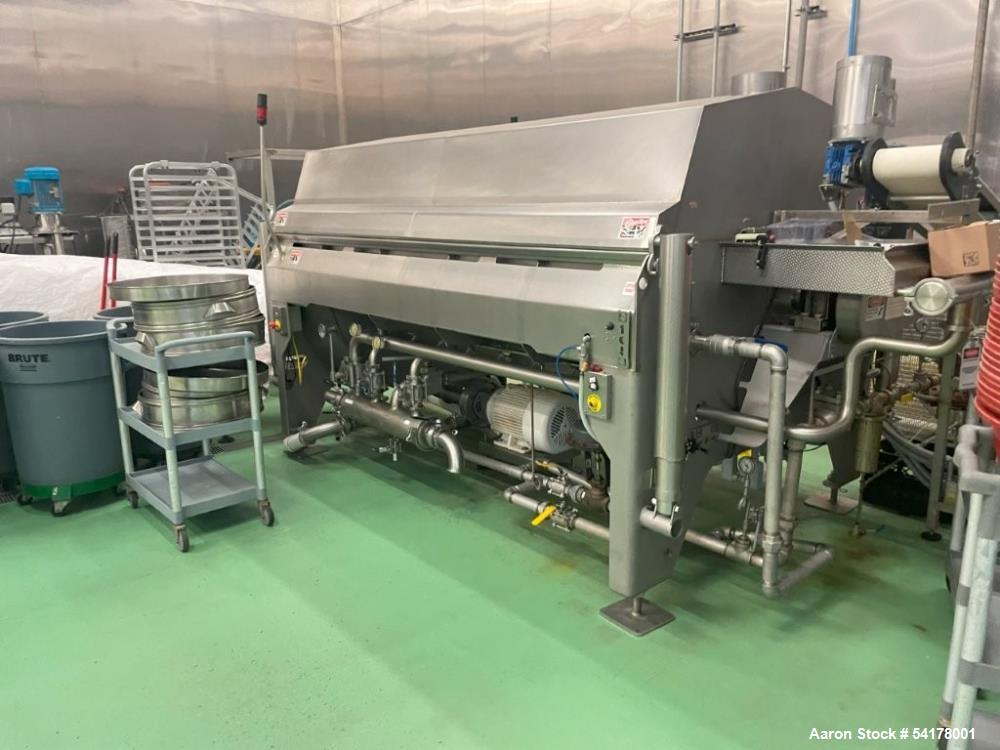 Lyco #Clean Flow CKFF, Blancher, Stainless Steel, 7' Chamber, 40" infeed diameter, cooling to under 40°F - Image 1