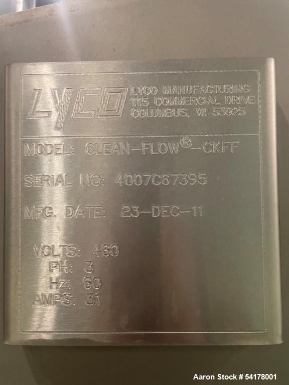 Lyco #Clean Flow CKFF, Blancher, Stainless Steel, 7' Chamber, 40" infeed diameter, cooling to under 40°F - Image 7