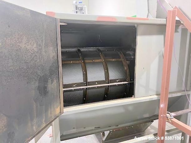 Herb Processing Line, 36" x 72" stainless steel drum screen, Vibratory Screener, 48" diameter Sweco Sifter - Image 6