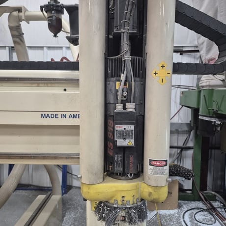 Thermwood #CS42, CNC router with vacuum pump, 5' x 10' table, 24000 RPM, Super Control, 2000 - Image 3