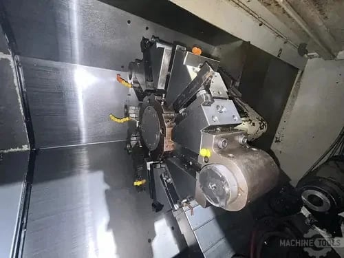Takisawa #EX-110, CNC lathe, 19.5" swing, 10" chuck, 3" bar, 15.75"dia., 28" lgth, A2-8, 12 turret, chip - Image 7