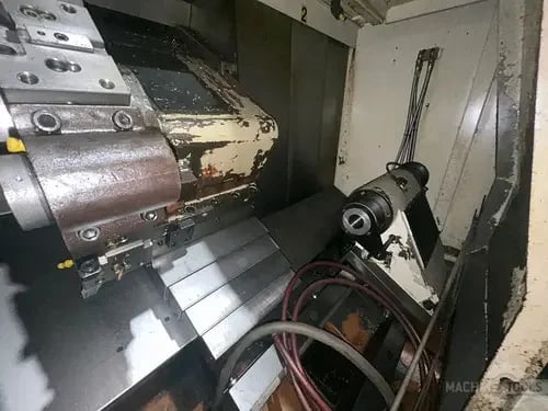 Takisawa #EX-110, CNC lathe, 19.5" swing, 10" chuck, 3" bar, 15.75"dia., 28" lgth, A2-8, 12 turret, chip - Image 8
