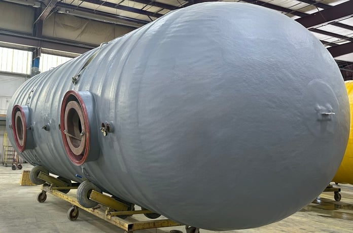 30000 gallon Nationwide Tanks, water storage tank, 10' x 57' - Image 2