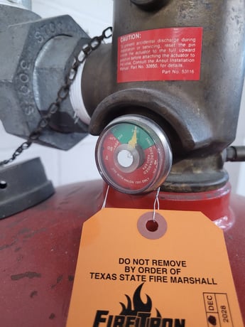 227 lbs. Ansul Halon #1301, Fire Suppression Cylinder - Image 3