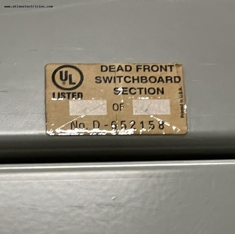 2000 Amps, Three Sections of Cutler Hammer #POW-R-LINE-C Switchboards & One automatic transfer switch - Image 5