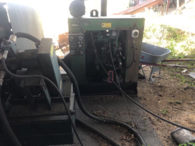 Jackson #30D10H, Shaving Mill, 66" Hopper Box, 24" x 20' belt conveyor, 32' Log Deck, Knife Sharpener, 2002 - Image 9